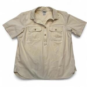 Men’s Duluth Trading Co. Cream Camping Shirt Size M